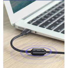 Káblový kábel pre tlačiareň USB 2.0 - USB-B 1.5m Čierna