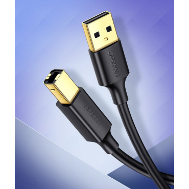 Káblový kábel pre tlačiareň USB 2.0 - USB-B 1.5m Čierna