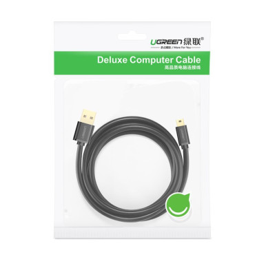 Kabel USB-kabel - mini USB 480 Mbps 1.5m svart