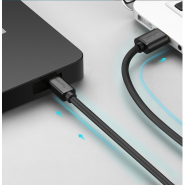 Kabeļu USB kabelis - mini USB 480 Mbps 1.5m Black