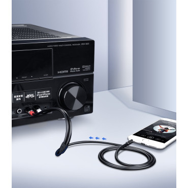 Lydkabelkabel 3.5mm Mini Jack - 2rca 2m svart