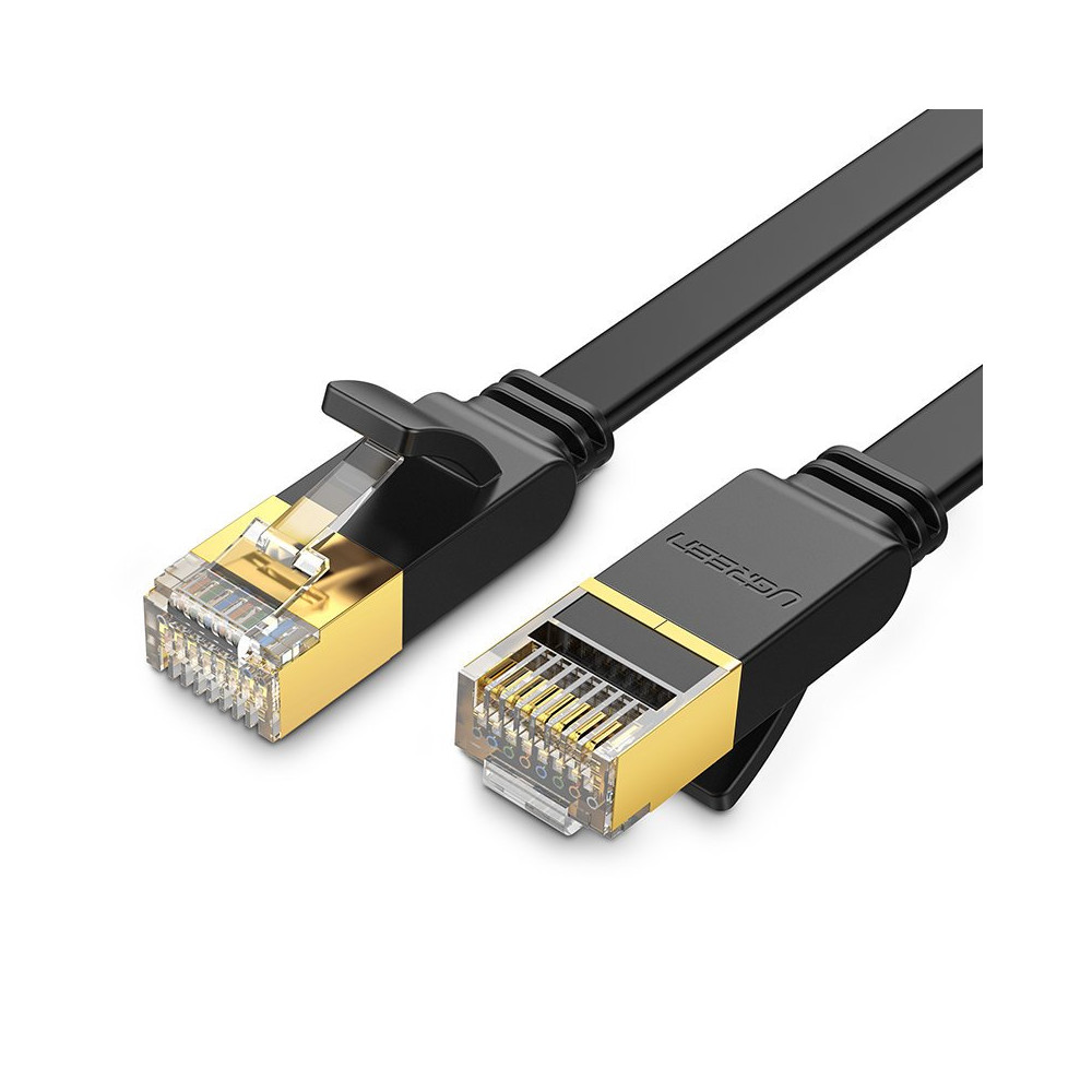 Liso Patchcord Cable LAN Cabo LAN STP RJ45 Cat 7 10Gbps 3m Preto