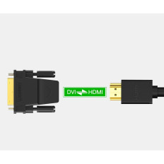 Ieteikumi HDMI Sieviešu spraudnis - DVI vīrieši FHD 60Hz melns
