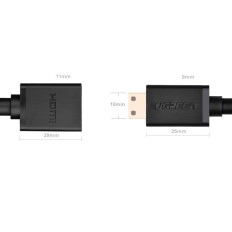 Adapteris adapteris HDMI Sieviešu kabelis - mini HDMI vīrieši 4K 60Hz HEC ARC 22cm melns