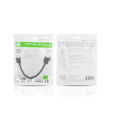 Adapteris adapteris HDMI Sieviešu kabelis - mini HDMI vīrieši 4K 60Hz HEC ARC 22cm melns
