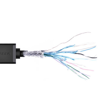 Adapteris adapteris HDMI Sieviešu kabelis - mini HDMI vīrieši 4K 60Hz HEC ARC 22cm melns
