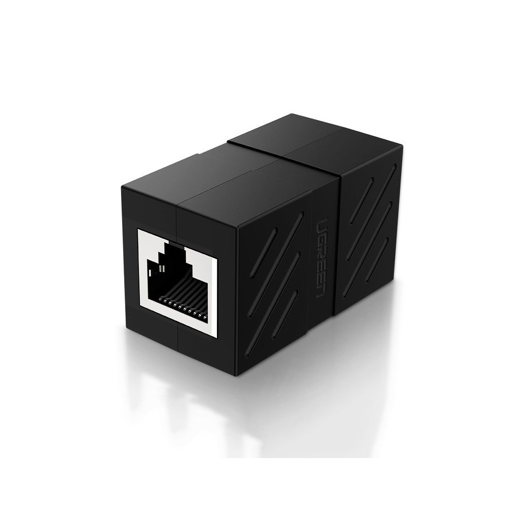 Nätverksanslutning Nätverkskabelkontakt Ethernet RJ45 10GBPS Svart