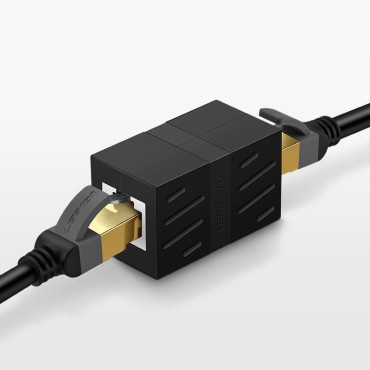 Omrežni konektor omrežnega kabla priključek Ethernet RJ45 10Gbps Black