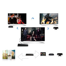Splitter HDMI Splitter - 3x HDMI 3D 4K čierna
