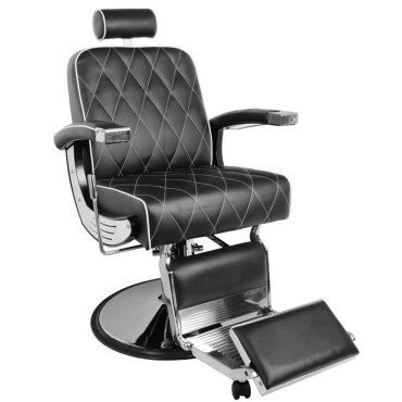 Gabbiano Barberstol Imperial Sort — forfra