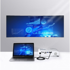 Kabel-HDMI-Adapterkabel - USB-C 4K 60Hz 1.5m schwarz und grau