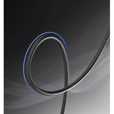 Kabel-HDMI-Adapterkabel - USB-C 4K 60Hz 1.5m schwarz und grau