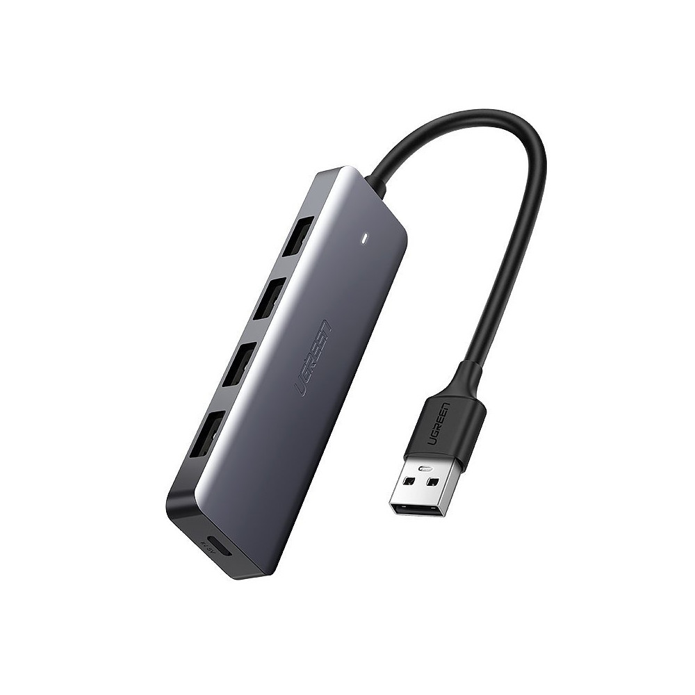 HUB USB-Anschluss-Splitter - 4x USB 3.2 mit Micro USB USB-Poster