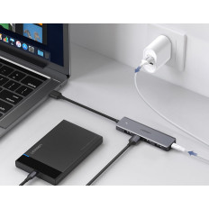 HUB USB Port Splitter - 4x USB 3.2 med Micro USB USB Power Port