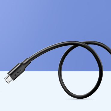 Cable USB de cable - Micro USB 2.4A 480Mbps 1.5m negro