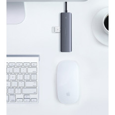 Διαχωριστής USB-C HUB - 4x USB 3.2 με γκρι γρίξ