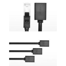 Ethernet RJ45 CAT 6 1000 kabel kabel verlengkabel 6 1000 Mbps 3M Black