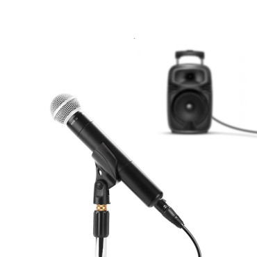 Audio Audio audio kabelis mikrofonam XLR sievietei - 6,35 mm vīrietis Jack 3M Black