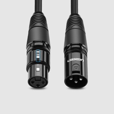 Verlengkabel voor kabel Audio Microfoon XLR 3M Black