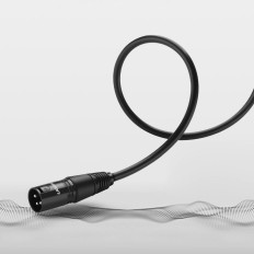 Förlängningskabel för kabelmikrofon XLR 3M svart