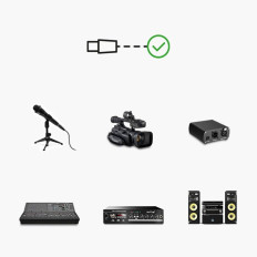 Paplašināšanas kabelis XLR 5M melnā audio kabeļu kabelim