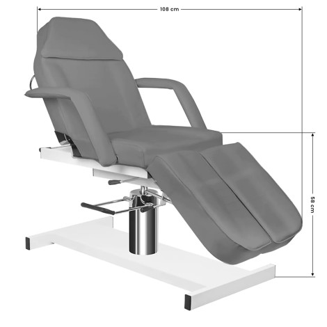 Hydraulische cosmetische stoel A 210c grijs voor pedicure