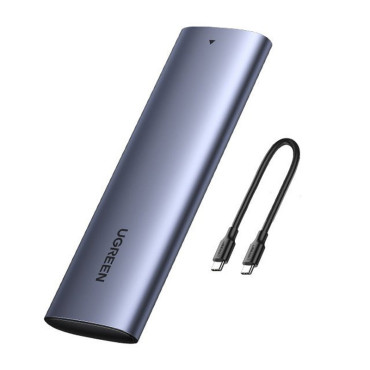 Pocket Hus för SSD M.2 SUPERSPEED 10GBPS + USB-C-kabel 0.5m grå