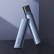 Στέγαση τσέπης για SSD M.2 Superspeed 10Gbps + καλώδιο USB-C 0.5m γκρι