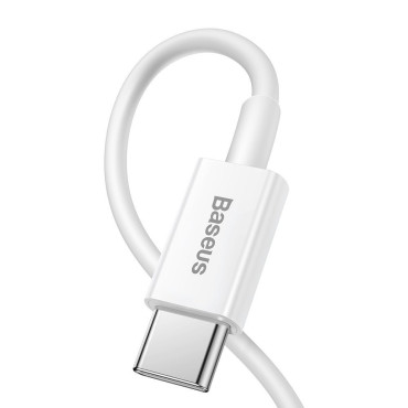 Fil de câble pour iPhone USB Type C - LIGHT POWER DE POWER 20W 1M Blanc