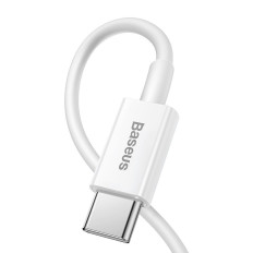 Kabelinė viela iPhone USB tipo C - Žaibo maitinimo pristatymas 20W 1M baltas