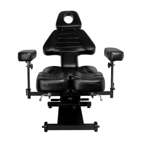 Electric tattoo chair pro ink 606 black — front view