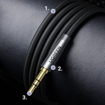 Förlängningskabel för AUX-kabeln 3.5mm Mini Jack 3m