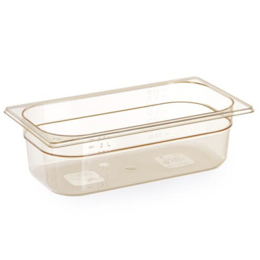 GN konteiners no Grilamide līdz augstām temperatūrām GN 1/3 no 100 mm - Hendi 869475