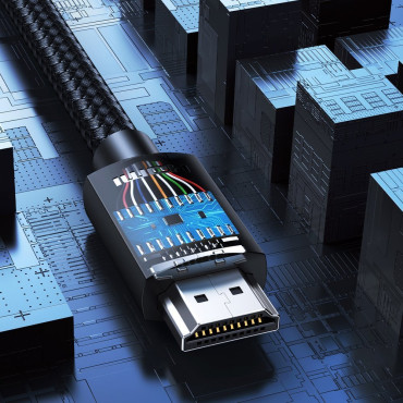 Káblový kábel trvanlivý v HDMI 2.0 4K 2M ČIERNY