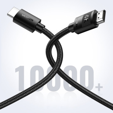 Káblový kábel trvanlivý v HDMI 2.0 4K 2M ČIERNY