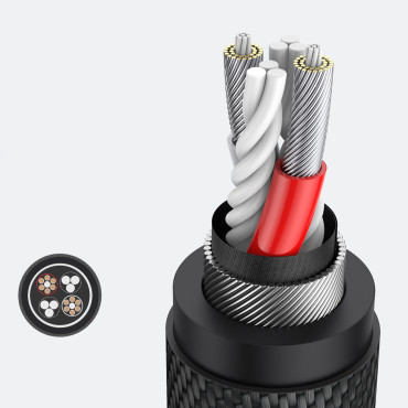 AUX 3.5MM Kábel Distribútor Slúchadlá a ženský mikrofón 20cm čierny