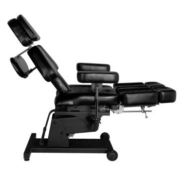 Elektrisk tatueringsstol Pro Ink 606 svart — sidosida