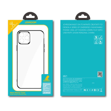 Ultra Thin Transparent Case With Metallic Frame for iPhone 12 Pro Max Dark-Blue
