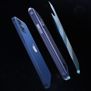 Gepantserd duurzaam geval voor iPhone 12 mini-fregatiereeks groen