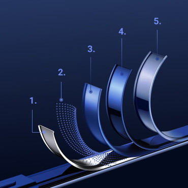 NBS Ultra λεπτή διαφανή περίπτωση με μεταλλικό πλαίσιο για iPhone Pro Max 12 Μαύρο