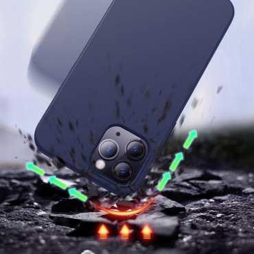 Beskyttelsesveske til iPhone 12 Mini Color Series Blue