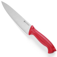 Cuchillo de cocción HACCP para carne cruda 385 mm - Rojo - Hendi 842720