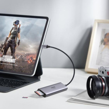 6in1 Daugiafunkcinis USB-C HUB - 3X USB HDMI 4K SD ir TF kortelių skaitytuvas