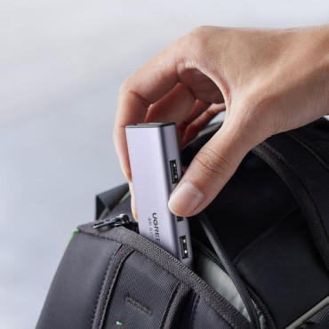 6in1 Πολυλειτουργικό USB-C HUB - 3X USB HDMI 4K SD και TF Reader καρτών