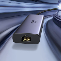 7W1 Πολυλειτουργικό USB-C HUB - 2x USB HDMI 4K SD και TF USB-C RJ451GPS Card Reader