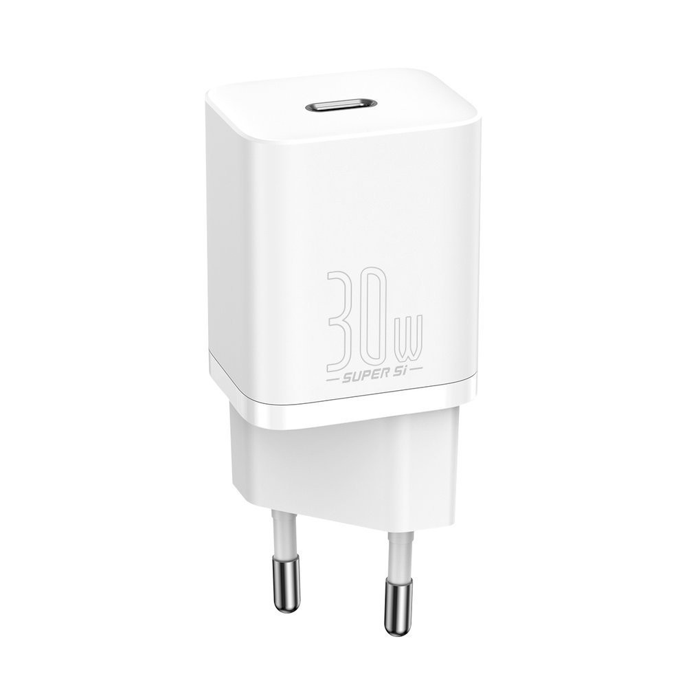 Super rask nettverk lader SI 1C USB-C 30W PD QC White
