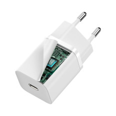 Super Fast Network Charger Si 1C USB-C 30W PD QC Vit