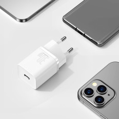 Super rask nettverk lader SI 1C USB-C 30W PD QC White