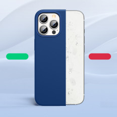 Caso de silicona elástica de goma iPhone 13 Pro Blue