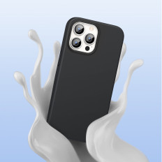 Gummi elastisk silikone etui tilfælde iphone 13 Pro Max Black